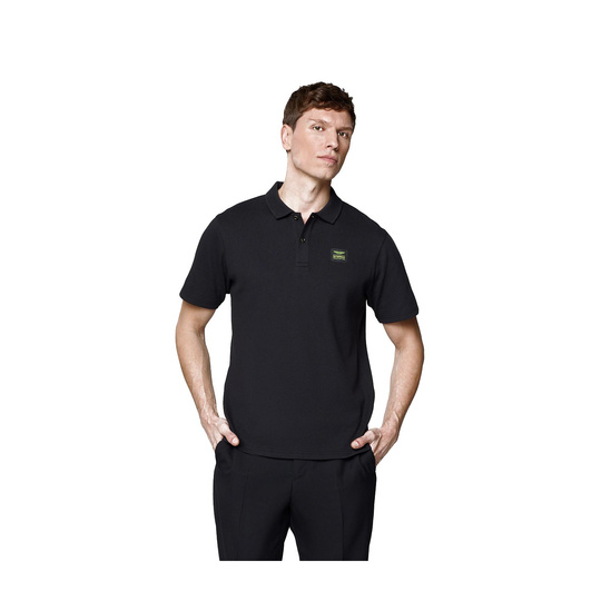 Aston Martin F1 Tech Waffle Polo Shirt Black