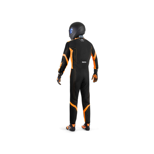 Sparco Thunder Kids Race Suit Black/Orange (FIA)