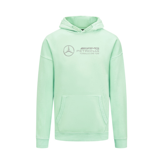  Men's Retro Hoodie Mint Mercedes AMG F1