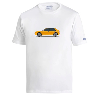 Sparco Lancia HF Delta Integrale T-Shirt – white-yellow