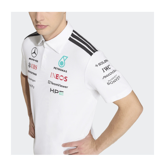 2026 Mercedes AMG F1 Mens Team Polo shirt white