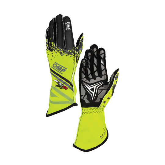 OMP KS-2 ART my2025 Karting Gloves Yellow