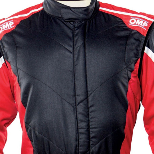 OMP Tecnica Evo MY21 Race Suit Black/Red (FIA)