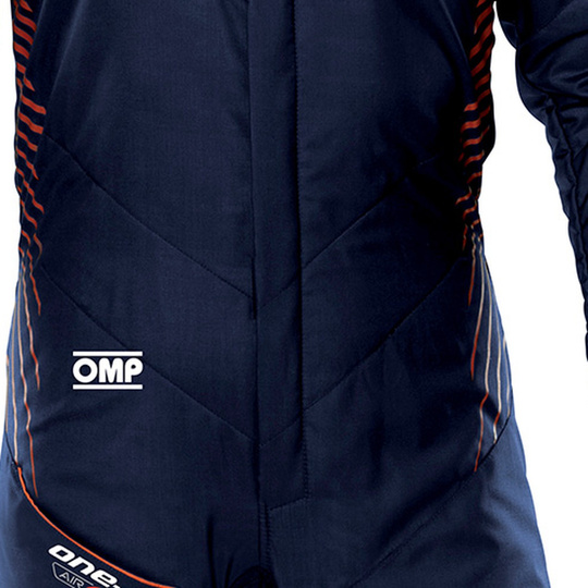 OMP ONE-S AIR Race Suit Navy Blue/Orange (FIA)